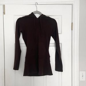 Mully and Pip | Brown hoodie tunic top